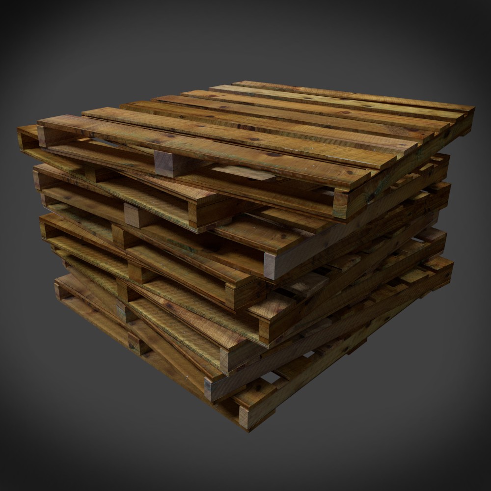Pallets UV Unwrapped &amp; Textured preview image 1